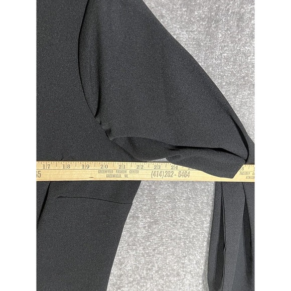 Ashley Stuart‎ Dress Womens Size 16 Stretch Black Long Sleeve Removeable Chain - Picture 7 of 8